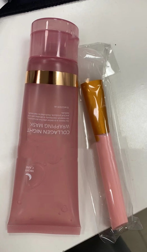 Face Night Mask Collagen Wrapping Mask Natural Ingredients Firming Elasticity & Hydration Anti-wrinkle For Skin Care CJdropshipping