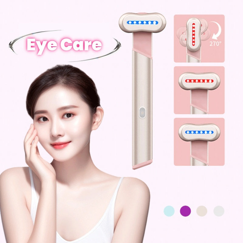 4 Colors Electric Eye Massager Red Blue Light Massage Eye Beautification Instrument Therapeutic Warmth Face Massage CJdropshipping