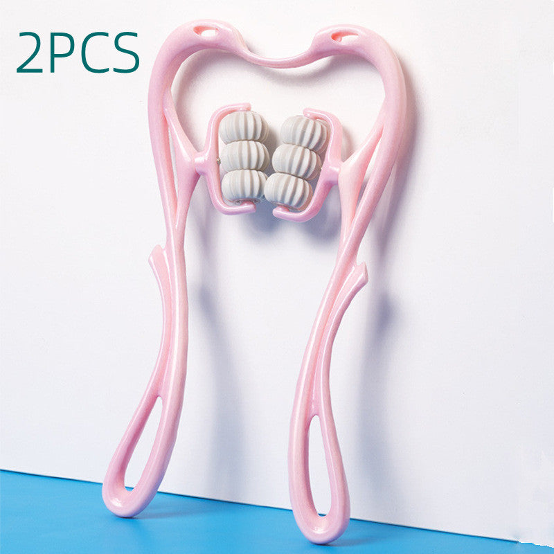 Multifunctional Manual Six-wheel Neck Massager Massage Relieve Roller Massage Tool CJdropshipping