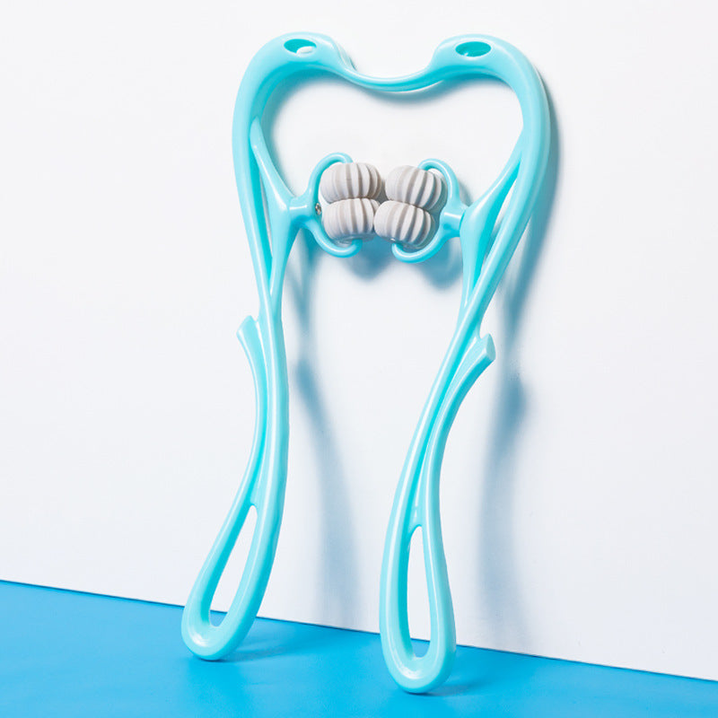 Multifunctional Manual Six-wheel Neck Massager Massage Relieve Roller Massage Tool CJdropshipping