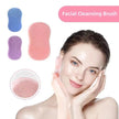 2PC Face Scrubber Mini Facial Brush Silicone Wash Exfoliator Finger Glove Pads Handheld Cleansing Brushes Tool Skin Care Deep Clean Baby Shampoo Baby Bath Brush CJdropshipping