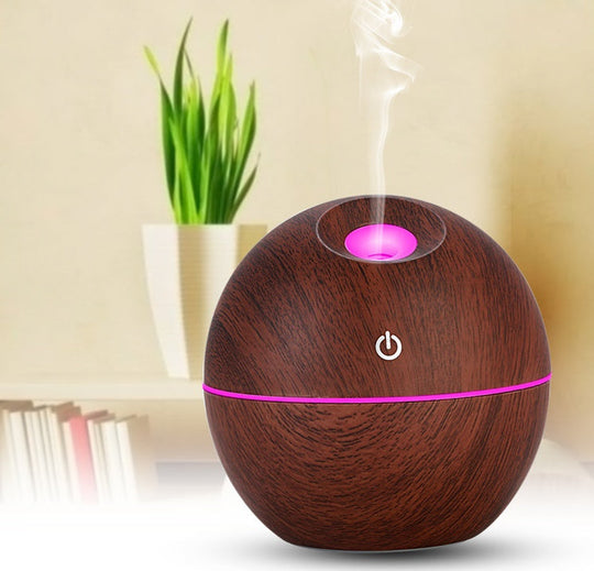 USB Aroma Essential Oil Ultrasonic Cold Steam Diffuser Air Humidifier Purifier 7 Color Change LED Night Light for Home Office CJdropshipping