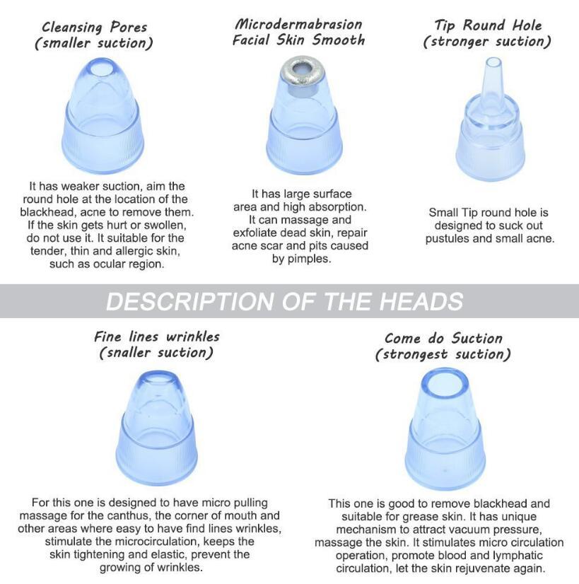 Blackhead Instrument Electric Suction Facial Washing Instrument Beauty Acne Cleaning Blackhead Suction Instrument CJdropshipping