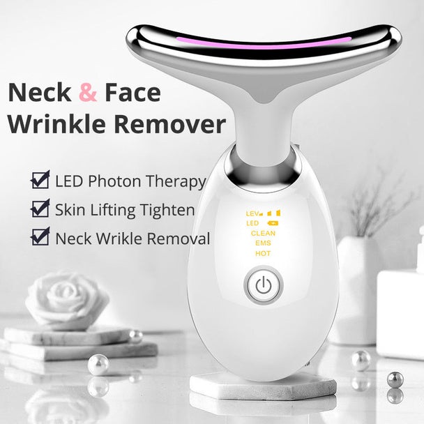 EMS Neck Massager And Tighten Massager Electric Microcurrent Wrinkle Remover CJdropshipping
