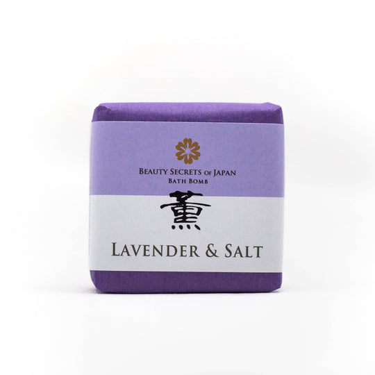Lavender and Himalayan Pink Salt Bath Bomb Beauty Secrets of Japan