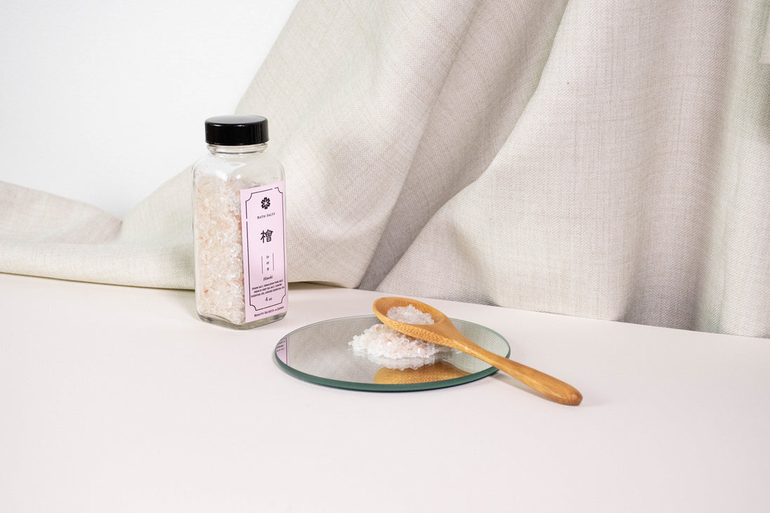 Hinoki Himalayan Pink Bath Salts Beauty Secrets of Japan